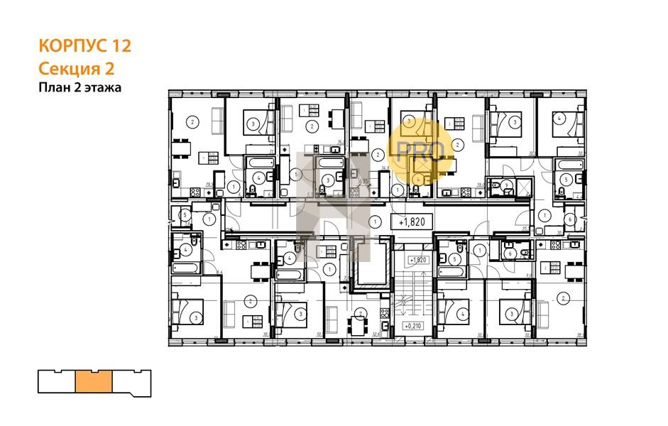 Планировка этажей 2