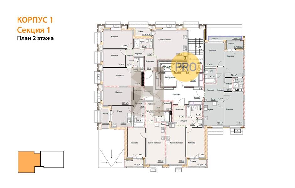 Планировка этажей 2