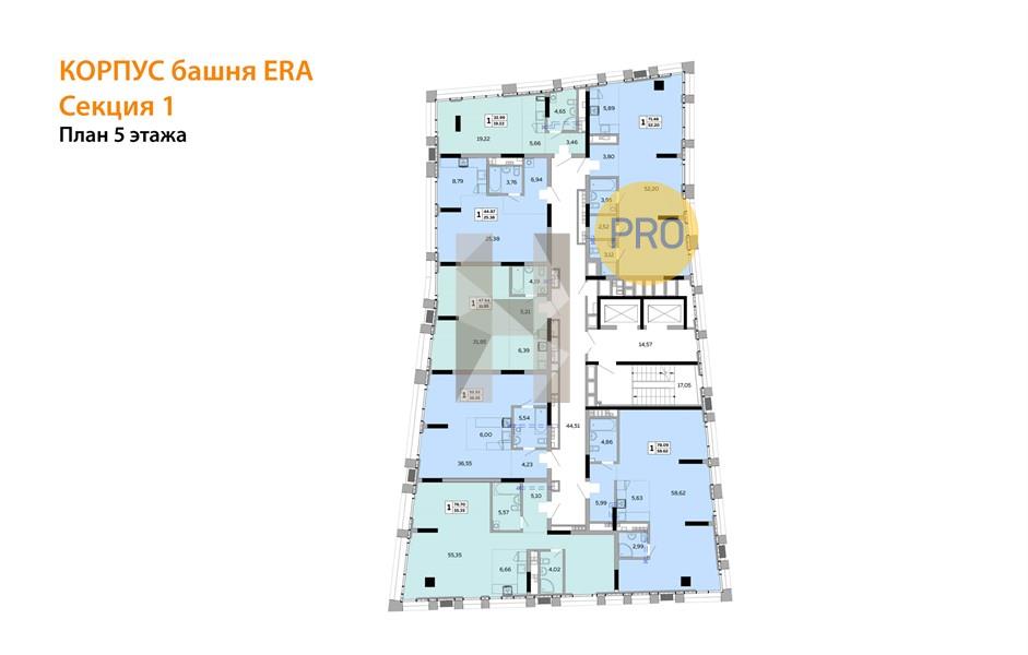 Планировка этажей 5