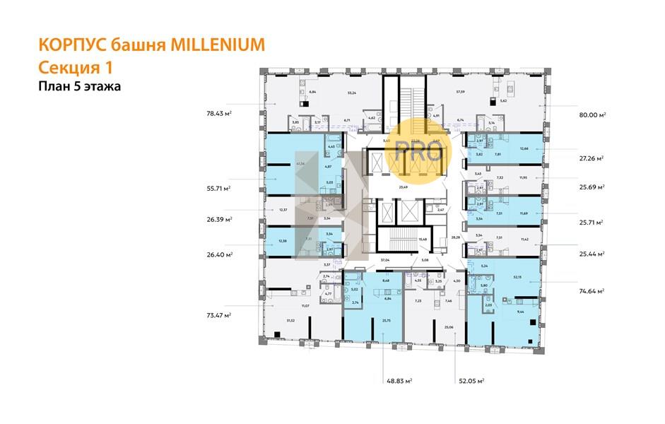 Планировка этажей 5