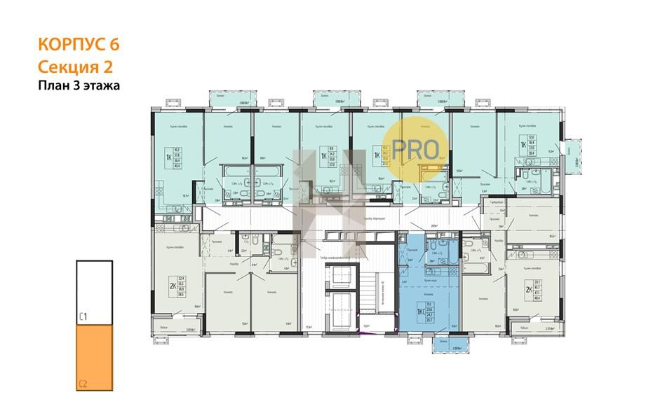 Планировка этажей 3