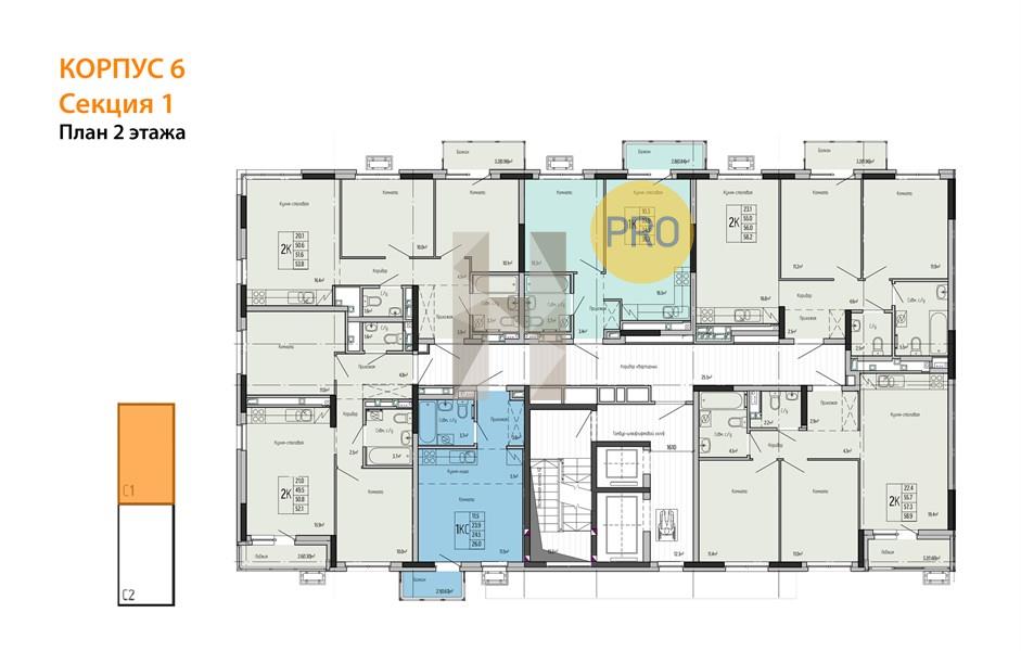 Планировка этажей 2