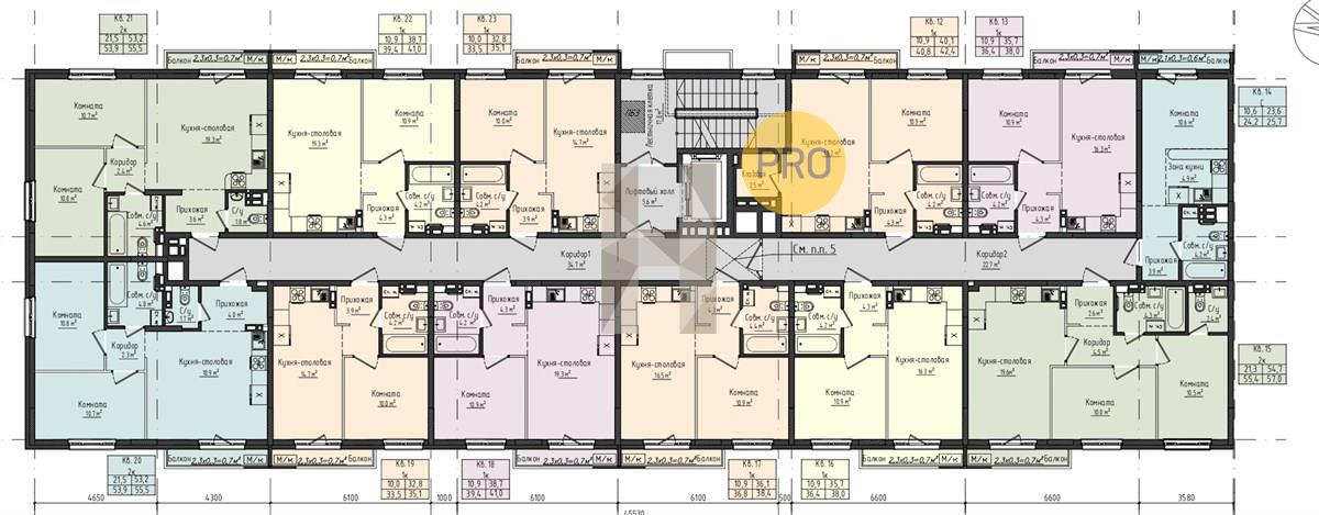 Планировка этажей 2