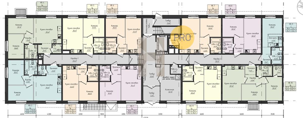 Планировка этажей 1