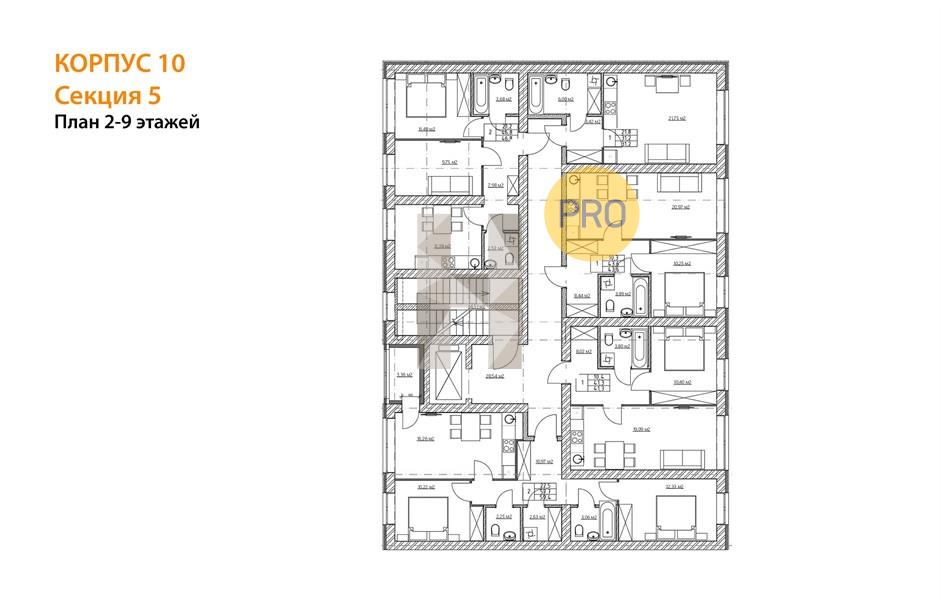 Планировка этажей 6