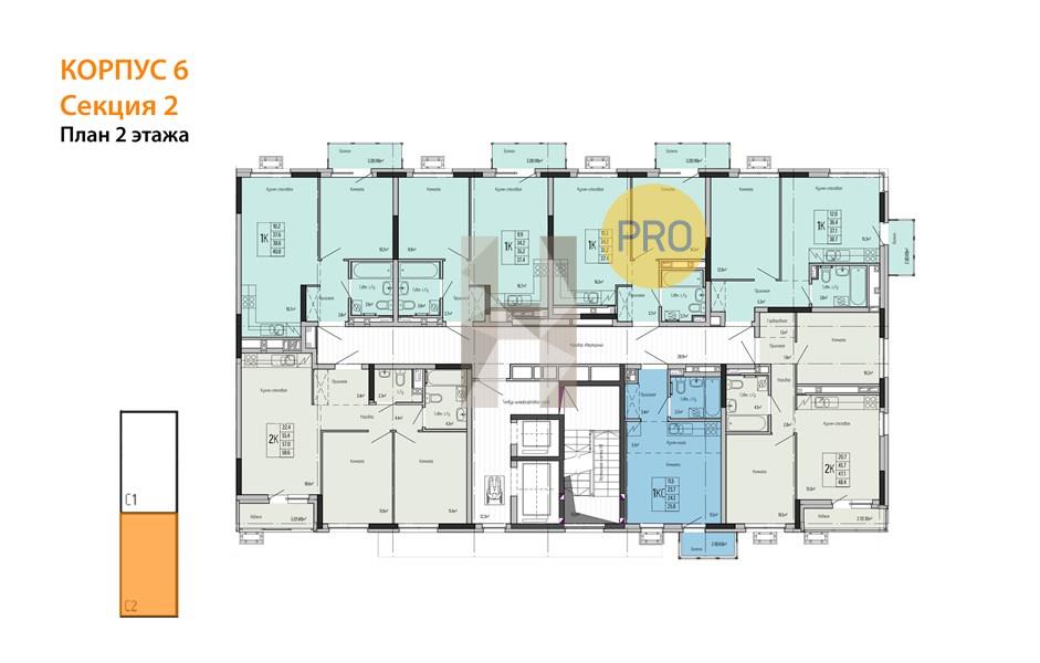 Планировка этажей 2