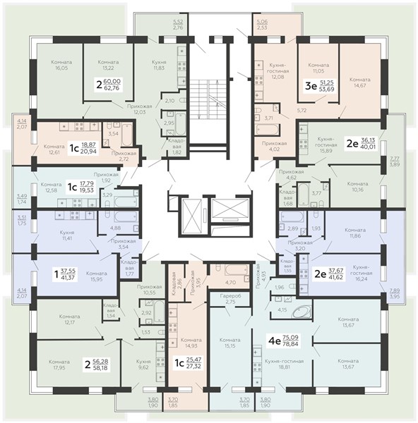 Квартира, 20.94 кв.м, 2/19 этаж