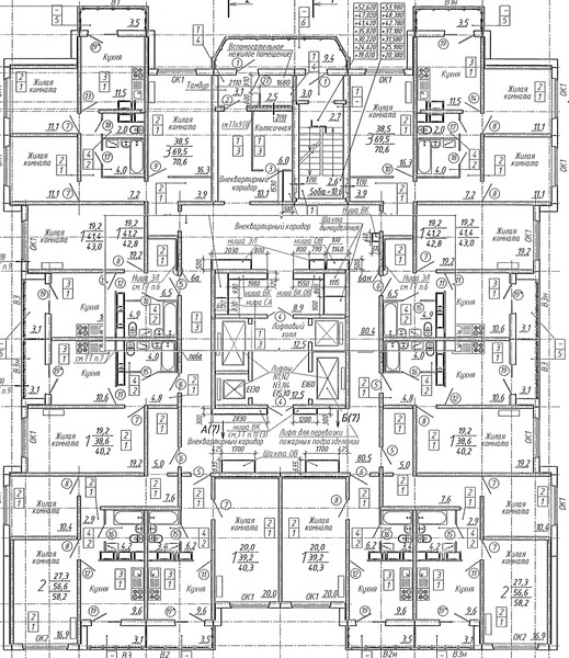 1—комн. квартира, 42.8 кв.м, 12/25 этаж
