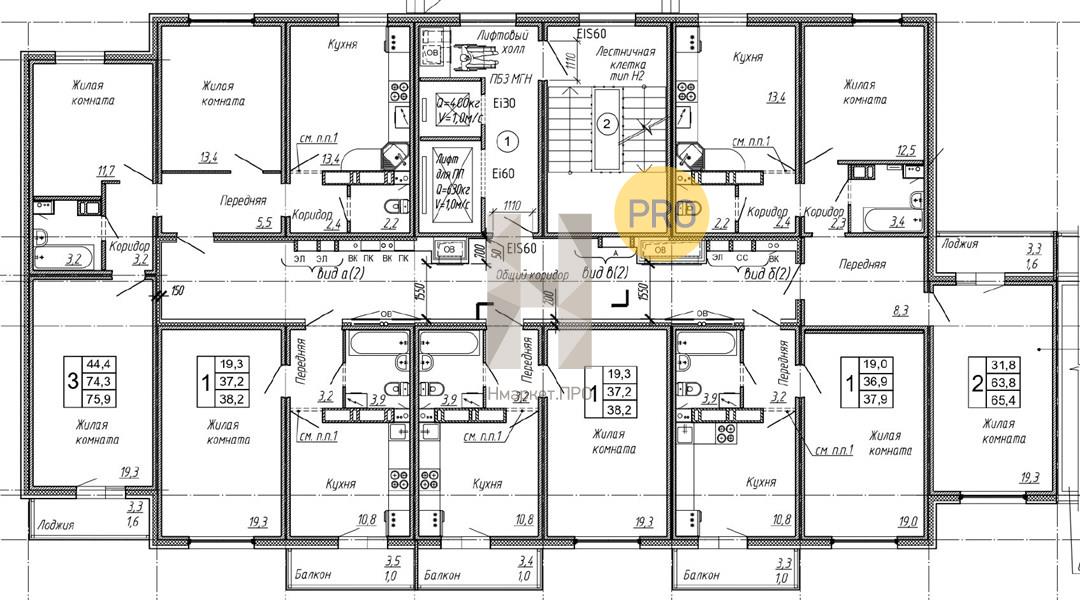 1—комн. квартира, 38.2 кв.м, 15/17 этаж